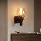 ELIANTE Illusive Brown Wood Wall Lights - Aj-07-1W-Gold | 3 Years Warranty | Free - LED LAMP