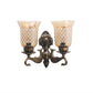 ELIANTE by Jainsons Lights | Antique Brass Metal Wall Light - JNT-fish-2w - Included Bulb | Multi Metal Wall Light | for Living Room, Bedroom, Hallway | E27 Holder | 3 Year Warranty