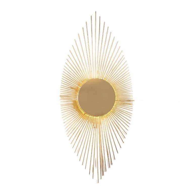 ELIANTE Distinct Brass Wall Light Gold for Living Room, Bedroom, Dining Room, Kitchen | 3 Years Warranty