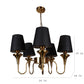 Eliante by Jainsons Lights | Gold Iron Chandelier | KUPPI-5LP-BK