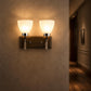 ELIANTE Yellow Glass Wall Sconces - S-89-2W - | 3 Years Warranty | with LED Lamp(s) Included