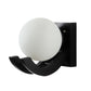 ELIANTE Wood Wall Light Black for Living Room, Bedroom, Dining Room, Kitchen | 3 Years Warranty | with LED Lamp(s) Included