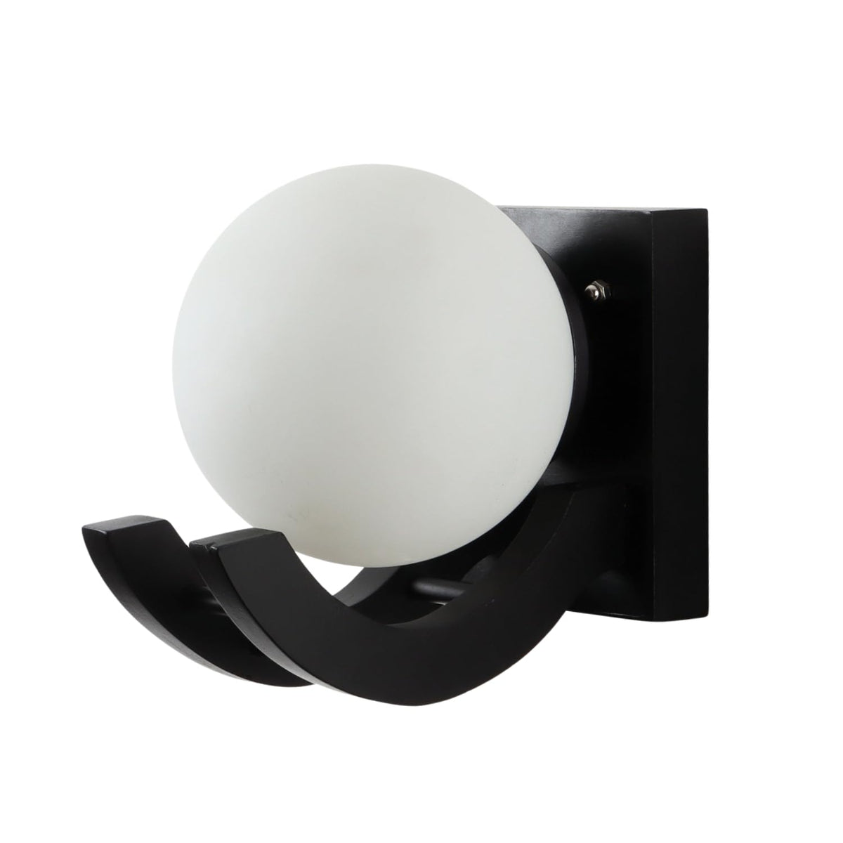 ELIANTE Wood Wall Light Black for Living Room, Bedroom, Dining Room, Kitchen | 3 Years Warranty | with LED Lamp(s) Included