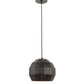 ELIANTE Industrial Hanging Light | Black and Gold Metal | Decorative Pendant for Living Room, Bedroom, Dining Room, Kitchen | with LED Lamp(s) Included | 3 Years Warranty