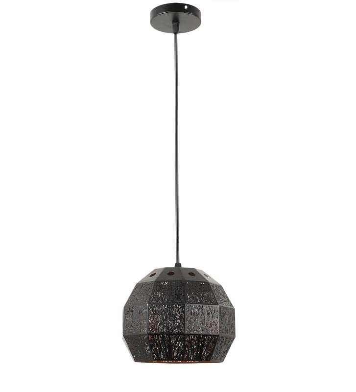 ELIANTE Industrial Hanging Light | Black and Gold Metal | Decorative Pendant for Living Room, Bedroom, Dining Room, Kitchen | with LED Lamp(s) Included | 3 Years Warranty