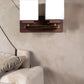 ELIANTE by Jainsons Lights | Key Gold and Brown Wood and Iron Wall Light - S | Gold Iron Wall Light | for Living Room, Bedroom, Hallway | E27 Holder | 3 Year Warranty