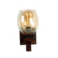 ELIANTE Illusive Brown Wood Wall Lights - Aj-07-1W-Gold | 3 Years Warranty | Free - LED LAMP