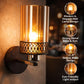 Andre Metal Wall Mounted Uplight Sconce (Black) | 286-1W | Included Bulb | Eliante by Jainsons Lights