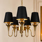Eliante by Jainsons Lights | Gold Iron Chandelier | KUPPI-5LP-BK