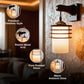 ELIANTE Metal Wall Light Black Wall Lamp for Living Room, Bedroom, Dining Room, Kitchen | 3 Years Warranty | LED Lamp Included