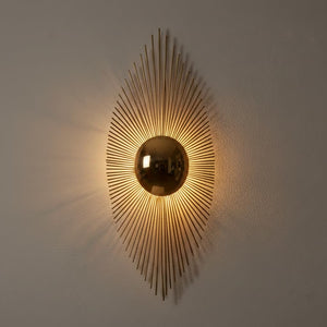ELIANTE Distinct Brass Wall Light Gold for Living Room, Bedroom, Dining Room, Kitchen | 3 Years Warranty