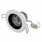 AUTONIX 3W Focus Concealed LED Spotlight, Deep Recessed Tiltable, 40° Beam, White 6000K, Round Lens Reflector, Cutout 70mm | 1 Year Warranty
