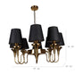 Eliante by Jainsons Lights | Gold Iron Chandelier | KUPPI-8LP-BK