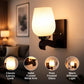 wooden Wood Wall Light - CHIDIYA-WALL-WD - Included Bulb