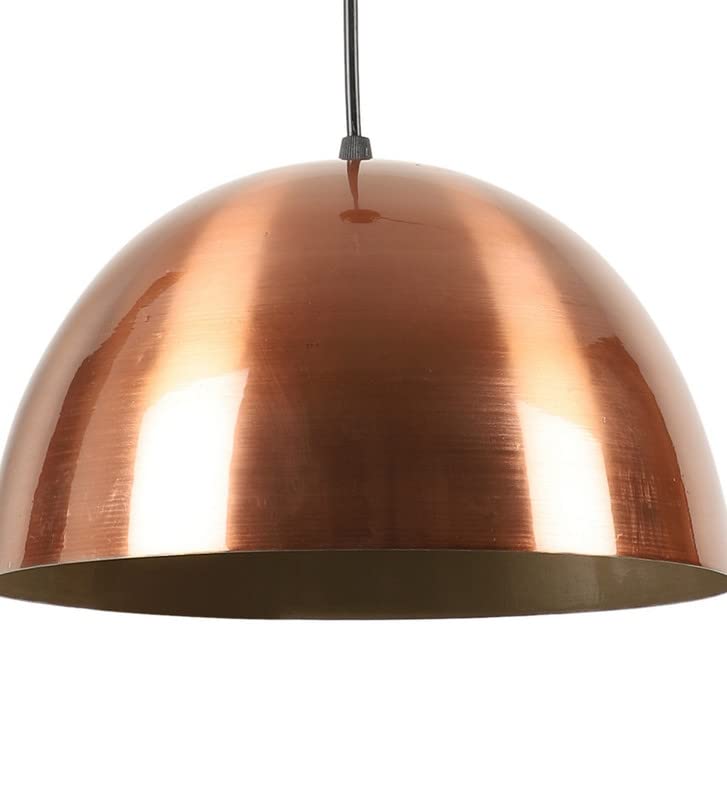 ELIANTE Copper Metal Hanging Light 10-INCH-Ganja-HL-COP+GD | 3 Years Warranty | LED Lamp Included