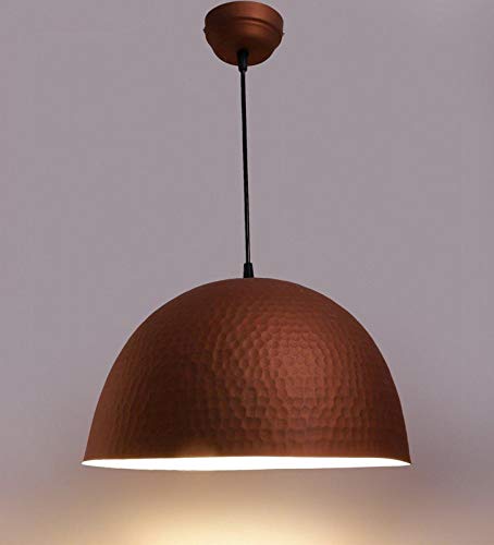 ELIANTE Modern Metal Hanging Light Copper for Living Room, Bedroom, Dining Room, Kitchen | 3 Years Warranty | with LED Lamp(s) Included