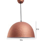 ELIANTE Modern Metal Hanging Light Copper for Living Room, Bedroom, Dining Room, Kitchen | 3 Years Warranty | with LED Lamp(s) Included