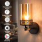 Andre Metal Wall Mounted Uplight Sconce (Black) | 286-1W | Included Bulb | Eliante by Jainsons Lights