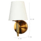 Eliante by Jainsons Lights | Gold Iron Wall Light | A-SL