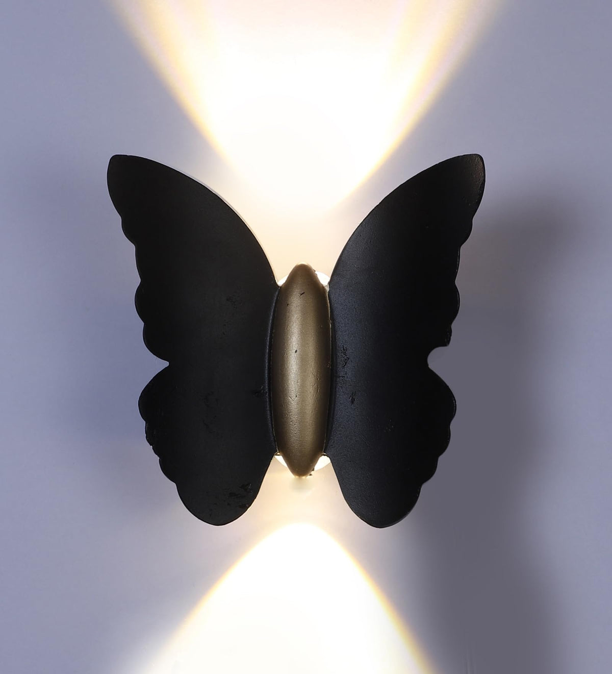 ELIANTE by Jainsons Lights | Trinix Black Aluminium Wall Light | Inbuilt LED