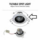 AUTONIX 3W Focus Concealed LED Spotlight, Deep Recessed Tiltable, 40° Beam, White 6000K, Round Lens Reflector, Cutout 70mm | 1 Year Warranty