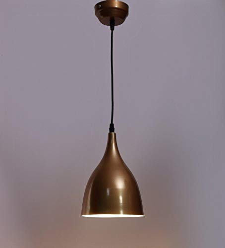 ELIANTE Modern Metal Hanging Light Gold for Living Room, Bedroom, Dining Room, Kitchen | 3 Years Warranty | with LED Lamp(s) Included