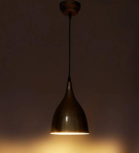 ELIANTE Modern Metal Hanging Light Gold for Living Room, Bedroom, Dining Room, Kitchen | 3 Years Warranty | with LED Lamp(s) Included