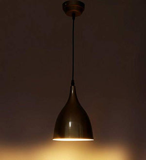 ELIANTE Modern Metal Hanging Light Gold for Living Room, Bedroom, Dining Room, Kitchen | 3 Years Warranty | with LED Lamp(s) Included