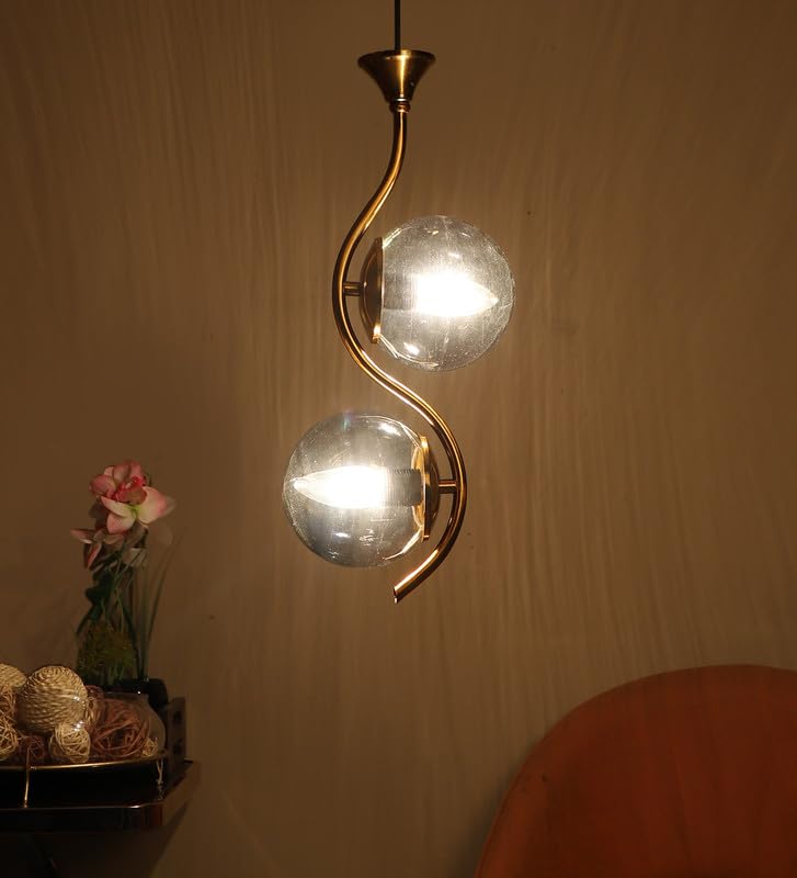 Eliante Aunque Gold Iron Hanging Light - E27 holder - without Bulb - JS-4165-2LP