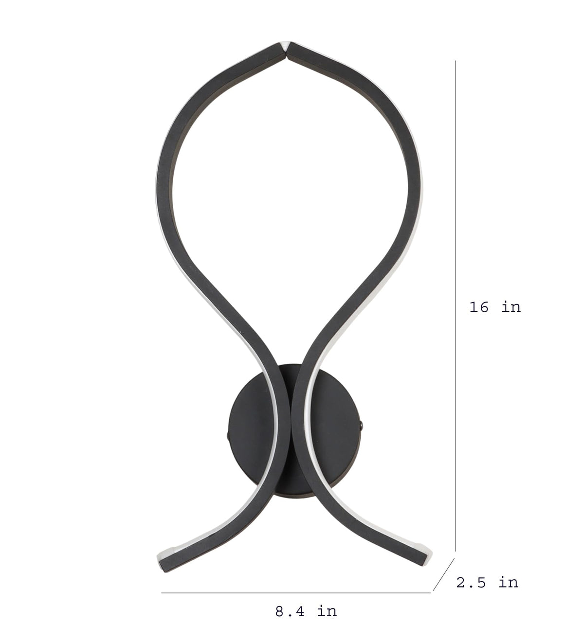 Eliante by Jainsons Lights | Black Iron Wall Light | BEAUTY-QUEEN