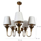 Eliante by Jainsons Lights | Gold Iron Chandelier | KUPPI-5LP-WH