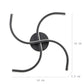 Eliante by Jainsons Lights | Black Iron Wall Light | SWASTIC-LED