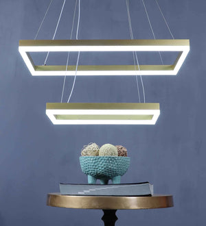 Elmina Gold Acrylic Hanging Light  | Inbuilt LED |  | 1215 | Included Bulb | Eliante by Jainsons Lights