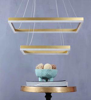 Elmina Gold Acrylic Hanging Light  | Inbuilt LED |  | 1215 | Included Bulb | Eliante by Jainsons Lights