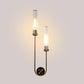 ELIANTE Gold Iron Base Transparent Glass Shade Wall Light - F-050-2W - Bulb Included