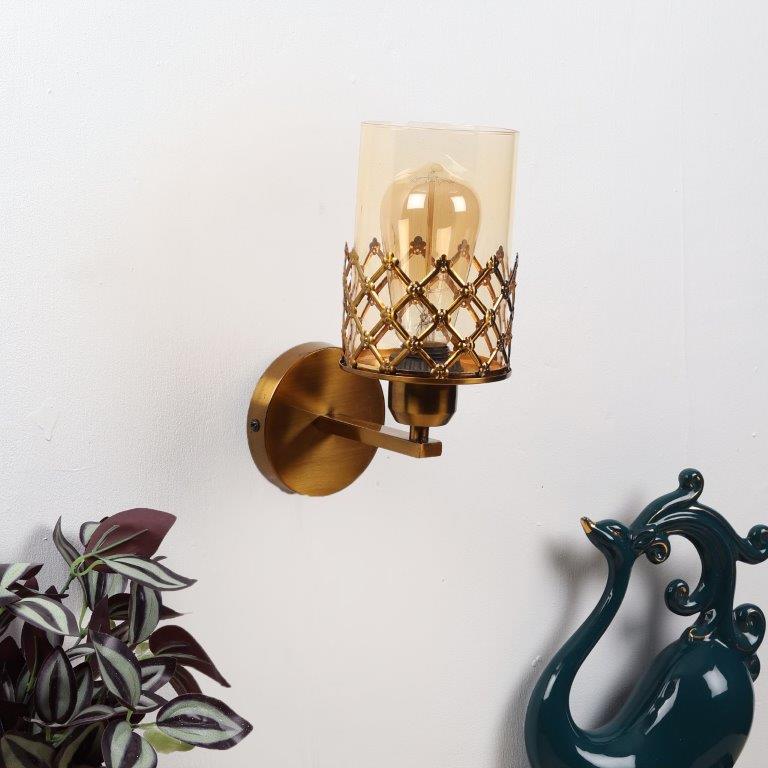 Gold iron Wall Lights -F-25-1W - Included Bulbs