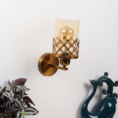 Gold iron Wall Lights -F-25-1W - Included Bulbs