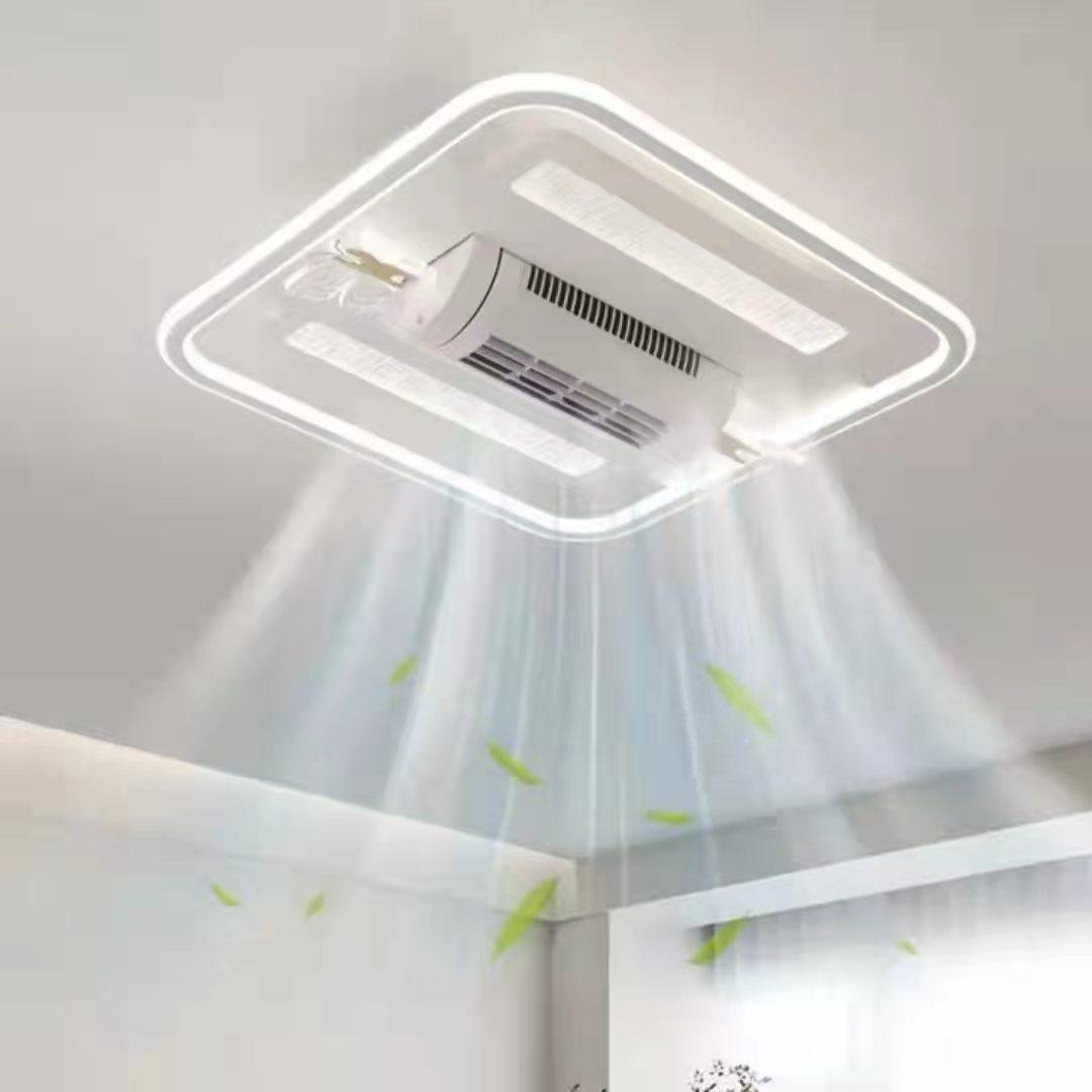 JS-FO - FI-7540 High Speed Bladeless Ceiling Fan with Light White Finish Acrylic Blades