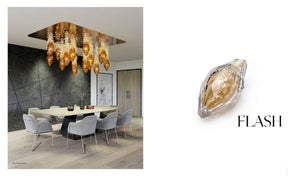FLASH Dripping Crystal Suspension Collection – A Statement Piece for Refined Interiors