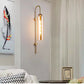 JS-SCH FLOAT AMBER BRUSH BRASS Wall Light