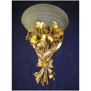 JS-LBR Flower Applighter Golden Novelty Wall Lights