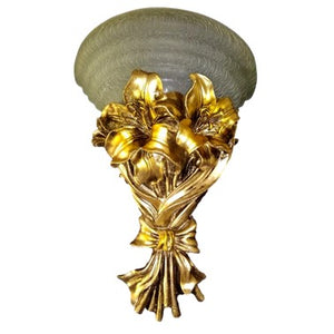 JS-LBR Flower Applighter Golden Novelty Wall Lights