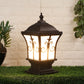 Coffee Diecasting Outdoor Gate Light / Garden Light - FLOWER-COFFEE