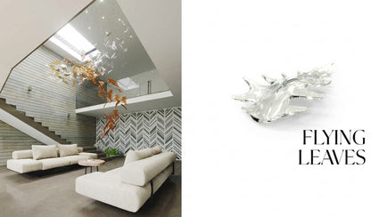 Flying Leaves Crystal Suspension Collection – A Statement Piece for Staircases & Double-Height Spaces