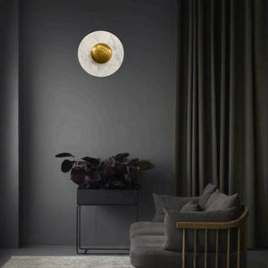 JS-TL Orbis Plain 10 Inches Marbel Wall Lights