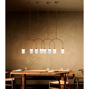 JS-TL White Marble Cylinders Modern Hanging Lights
