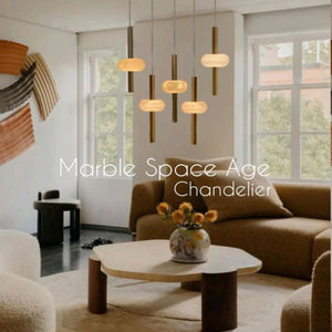 JS-TL Marble Space Age Chandelier Marbel Chandeliers