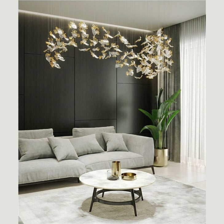 FROZEN Gilded Frosted Crystal Suspension Collection – full view