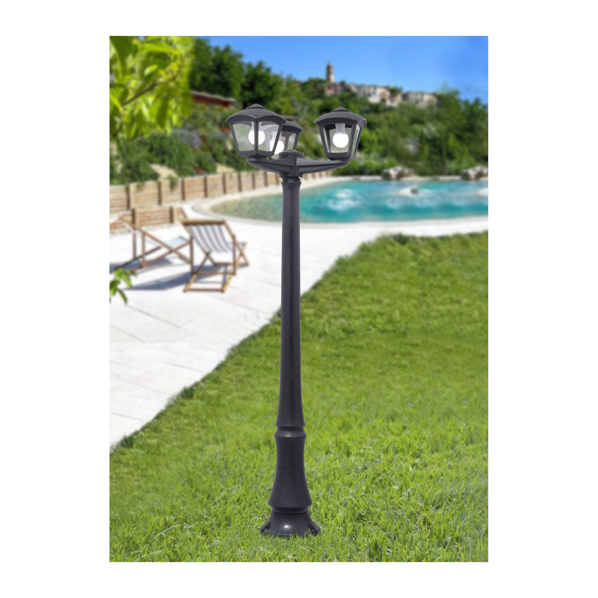 Fumagalli DANILO NARDO ROBY 3L Classic Pole Light with Pole E27 Made in Italy