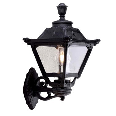 Fumangali BISSO GOLIA Classic Decorative Outdoor Wall Light E27 Black/White Made in Italy